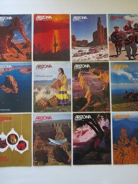 Arizona Highways Vintage Magazines Full Year Set 1977 12 issues